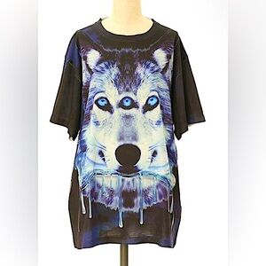 three eyed wolf graphic tee by Milkboy